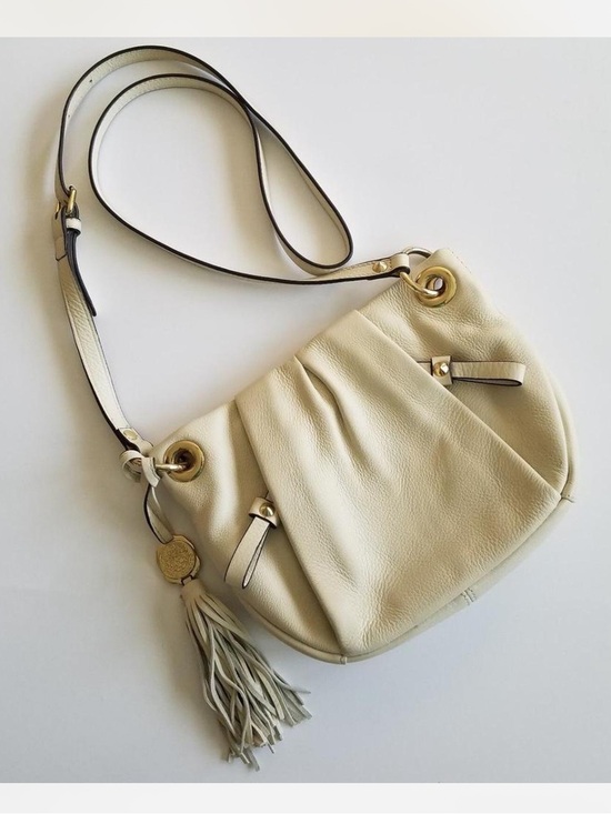 Vince Camuto Handbags - Women's VINCE CAMUTO pistachio Leather Shoulder Bag with Tassel